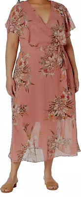 NEW City Chic Ladies Guava Gypsy Floral Maxi Dress Plus Size L 20 #L62 • $45.45