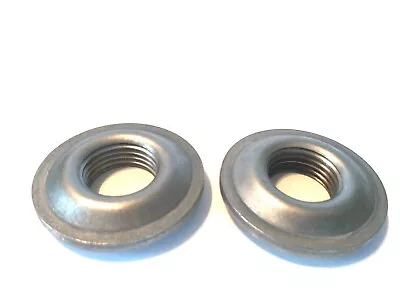 2 Mild Steel 1/2   Weld-On Bung / Flange  1/2-14  Fuel Tank Fitting - 1 3/4  D • $9.49