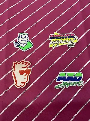 4x Vintage Genuine 1980s/1990s Motocross Stickers Axo Answer JT Racing Bad Boy • $42.59