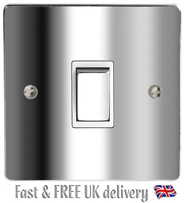 Chrome Silver Gloss Light Switch Sticker Vinyl / Skin Cover Decal • £2.30