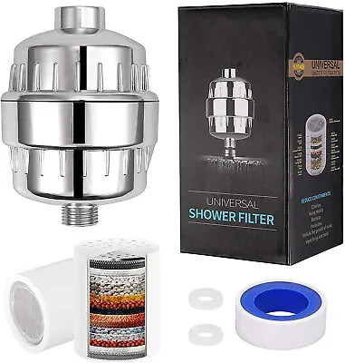 $13.99 • Buy 15 Stage Shower Head Filter Purifier With Filter For Hard Water Softener