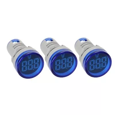 Round LED Voltage Meter Indicator – AC20-500V 22 Mm Digital Voltmeter For Hom... • $28.99