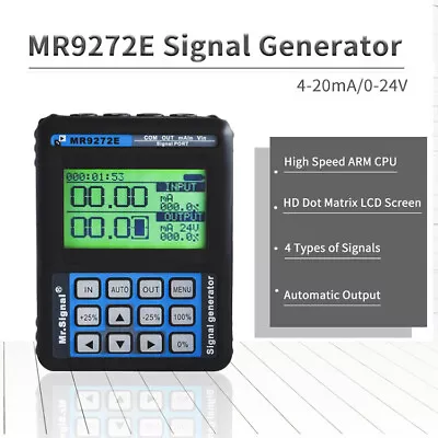 MR9272E 4-20mA Signal Generator 24V Handheld Current Voltage Process Calibrator • $89.49