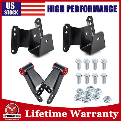 4  Rear Drop Lowering Hanger Shackle Kit For 73-87 Chevrolet GMC C10 2WD Pickup • $74.89