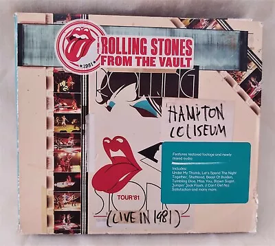  FROM THE VAULT HAMPTON COLISEUM   Live In 1981  The Rolling Stones 2 CD & DVD  • $80
