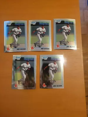 (5) CT LOT Jose Iglesias 2010 Bowman Chrome 1st Card #BP108 Boston Red Sox RC • $4.99