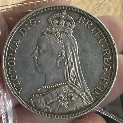 Victoria 1887 Crown AUNC • $40.69