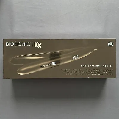 Bio Ionic 10X Pro Styling Iron 1 -Nano Ionic-with Vibrating Plates • $97