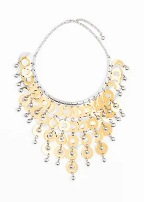 Rabanne X H&M Beaded Disc-embellished Short Necklace • $175