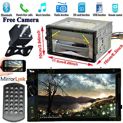 Estereo De Pantalla Para Coche Carro CD DVD MP3 Tf Usb Aux Subwoofer Con CáMara • $90.60