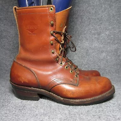 Wesco Jobmaster Boots Mens 11 D Brown Leather Vibram Bottoms 75th Anniversary • $399.99