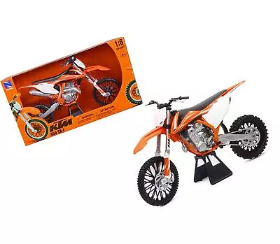 2018 KTM 450 SX-F Dirt Bike Motorcycle Orange And White 1/6 Diecast Model By New • $59.52