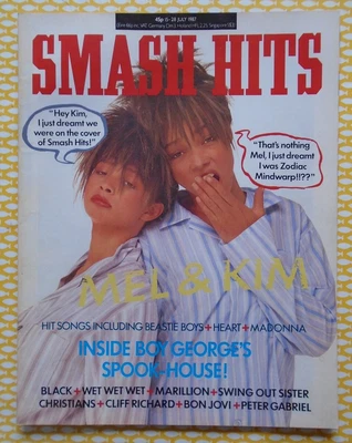 £2 • Buy Smash Hits 1987 Mel And Kim Boy George Black Swing Out Sister Marilliion