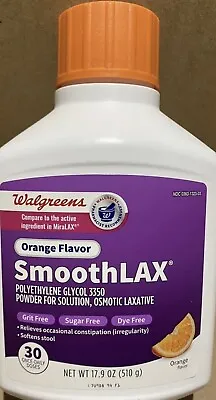 SMOOTH LAX  Powder Mix Compare To MiraLAX.   17.9oz New Free Shipping • $21.94
