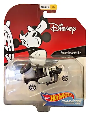 Hot Wheels Character Car Disney - STEAMBOAT WILLIE- Diecast **BN** • £10.99