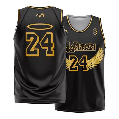 Design Legend 24 Mamba 8 Bryant Basketball Jersey Workout Streetball Gym S-6XL • $28.88