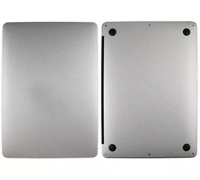 Skinomi Carbon Fiber Silver Skin Cover For Apple MacBook Air 13 In. (2010-2011) • $47.52
