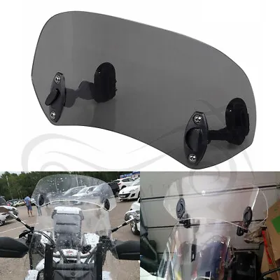 Clip-on Windshield Spoiler For Harley Softail Slim FLS Yamaha V Star XVS1300 950 • $22.98