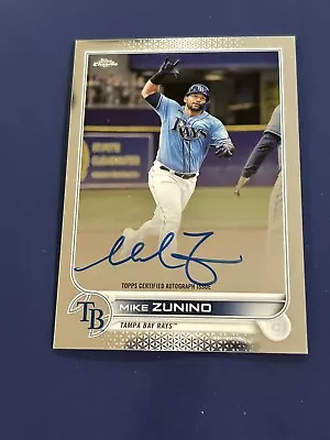 2022 Topps Chrome Mike Zunino On Card Auto #cva-mz Tb Rays • $1.35