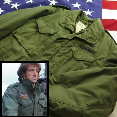 $54.99 • Buy M65 John Rambo First Blood Military Coat Us Army Men Jacket 100% Cotton Xs-4xl