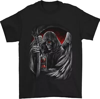 Grim Reaper Biker Gothic Heavy Metal Skull Unisex Fashion T-Shirt • $9.99