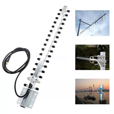 Directional Outdoor 2.4GHz Yagi WiFi Antenna 25dBi For Wireless Net Card Router • $15.99