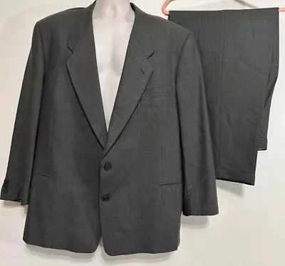 GIORGIO ARMANI Le Collezioni Suit Jacket 46 With Pants 38x30 Cuffs Pleats 2551 • $84.99
