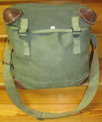 £145.03 • Buy Original WW2 Or Korea Military OD Green RADIO Bag Satchel Leather Corners NICE!