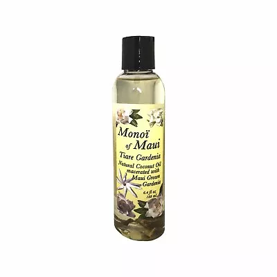 Monoi Of Maui Tiare Gardenia Coconut Oil For Skin Hair Tanning & Massage • $28.95