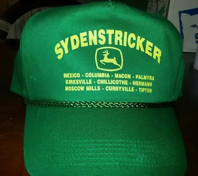 Vintage John Deere Dealer SnapBack Hat Classic Yellow & Green Looks Never Worn • $10