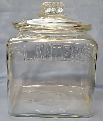 Vintage Planters Mr Peanut  1960-1970'S Collectors Peanut Jar With Lid Pre-Owned • $134.99