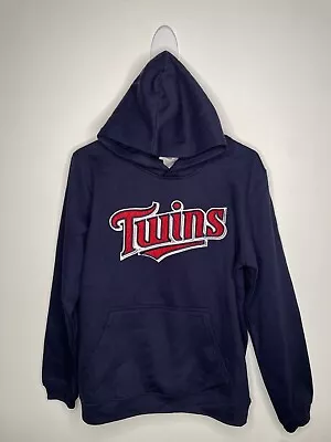 MLB Minnesota Twins Stitched Hoodie Boys Size XL 18-20 Navy Full Zip Baseball • $29.99