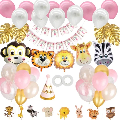 $15.19 • Buy Balloon Garland Pink Girl Birthday Party Cake Topper Decor Balloon Arch Kit