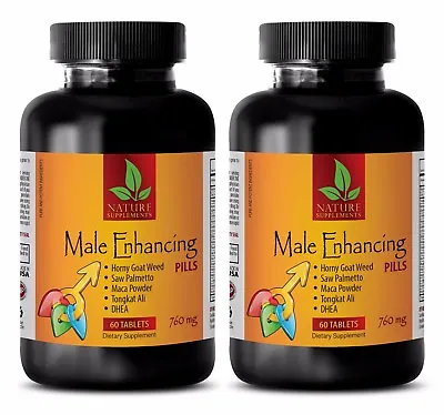 Testosterone Booster - MALE ENHANCING PILLS - Tongkat Indonesia - 2 Bottles • $63.06