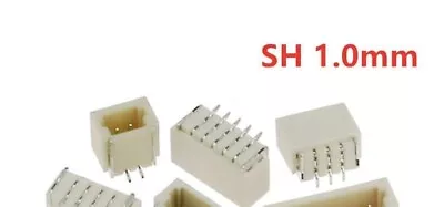 White Patch Plug Socket  JST Vertical SMD Connectors 1.0mm Pitch 2-10 Pins 20Pcs • $7.49