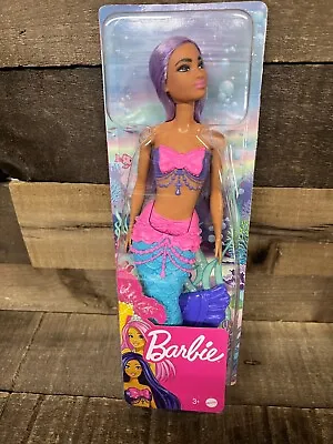 ⚡️ Barbie Fairytale Mermaid Purple Hair Blue & Purple Tail HCD97 NEW ⚡️ • $7.95