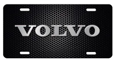VOLVO Inspired Art On Black Simulated Carbon Fiber Aluminum License Plate • $18.77