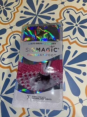 SIGMA Liquid Brush Cleaner Sigmagic Brush Shampoo Foil .25 Oz NEW • $1.37