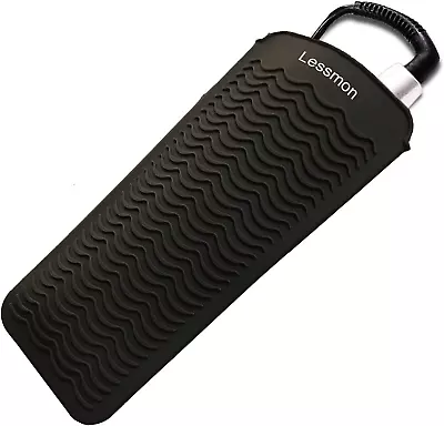 £5.49 • Buy Heat Resistant Silicone Mat Pouch For Curling Irons Hair Straightener Flat And