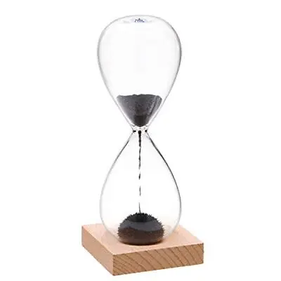 Magnetic Hourglass Sand Timer Hand Blown Hour Glass For Office Desk Home Decor • $25.21