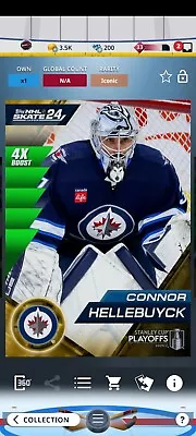 Topps Skate 24 - Connor Hellebuyck Playoff Base Iconic DIGITAL • $2.49