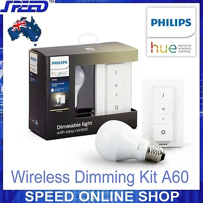 PHILIPS HUE Wireless Dimming Kit A60 - (Wireless Dimmer Switch + E27 Bulb) • $79.50