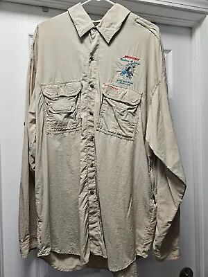 Men's Hook & Tackle Air/X Shirt Mercury Redbone @ Large Grand Slam Little Palm • $19.99