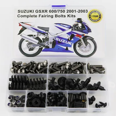 Fit For Suzuki GSXR 600 GSXR 750 2001-2003 Complete Fairing Bolts Screw Titanium • $27.18