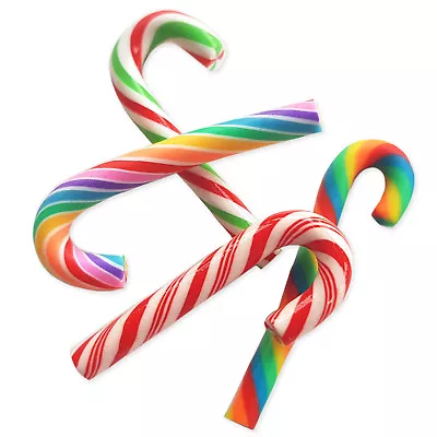 £2.19 • Buy 6pcs Christmas Faux Candy Swirl Cane Sweets Kawaii Decoden Craft Embellishments