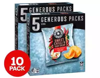 2 X Red Rock Deli Sweet Chilli & Sour Cream Chips 5pk • $39.99