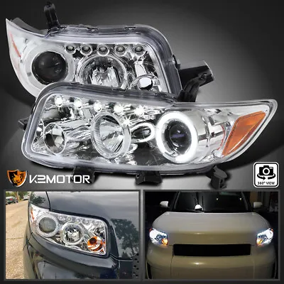 Clear Fits 2008-2010 Scion XB LED Halo Projector Headlights Lamps Left+Right • $183.38