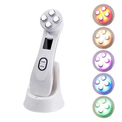 $39.36 • Buy 5 In 1 FACE Skin LED LIGHTS Wrinkle Remove Anti Aging Skin Tightening Firming