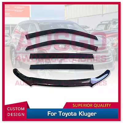 AUSGO Bonnet Protector + Weather Shields For Toyota Kluger 2013-2020 • $143.51