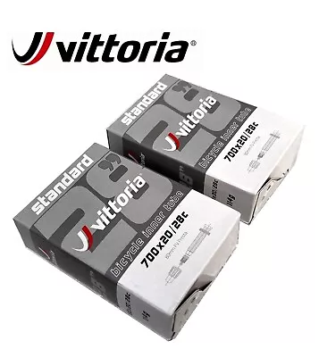 2 X Vittoria Bicycle Road Bike 700X20/28C Tubes 80mm Presta Bicycle Bike Tubes • $34.99